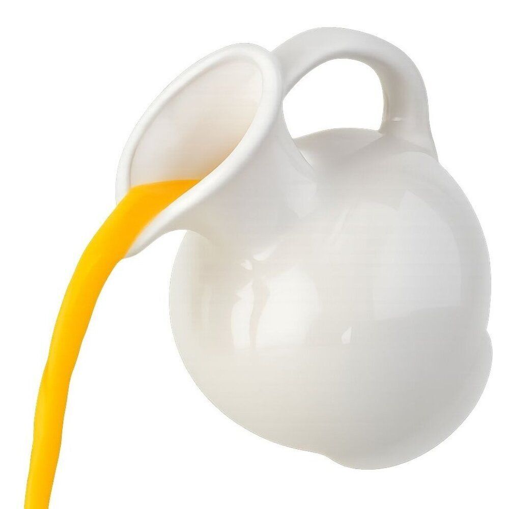 Fiestaware Fiesta Carafe Pitcher 60 Oz Dish White Container Ceramic
